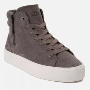 UGG Olli High-Top Sneakers, Suede, Gray